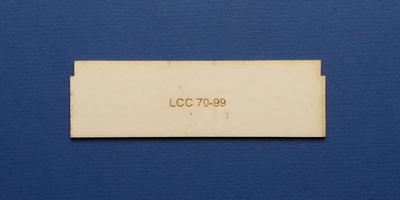LCC 70-99 O gauge infill bracket support